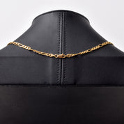 14K Gold Vintage Figaro Chain