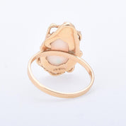 Brutalist 14K Gold Opal Nest Ring