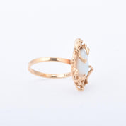 Brutalist 14K Gold Opal Nest Ring