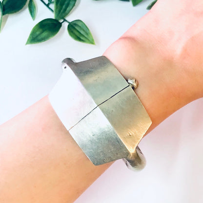 Vintage Bracelet, Silver Bracelet, India Silver Bracelet, Unique Jewelry, Statement Bracelet, 800 Silver, Bangle Bracelet, Large Bracelet