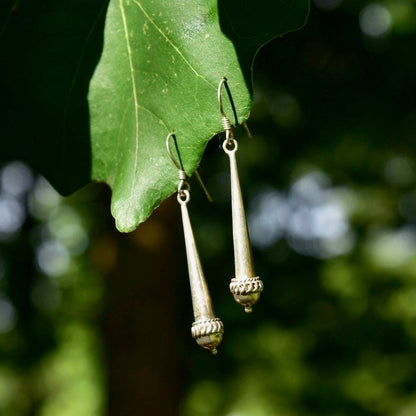 Vintage Sterling Silver Dangle Earrings, Minimalist Silver Drop Earrings, 925 Jewelry