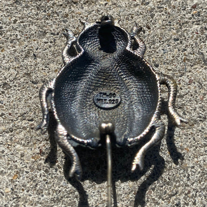 Vintage 925 Sterling Silver Lady Bug Brooch, Unique Silver Bug Brooch, Cute Statement Accessory, 925, Mexican Sterling, TAXCO 925